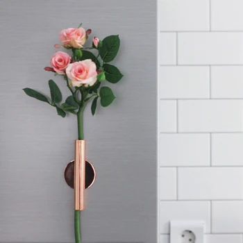 Skandinavski slog Rose Zlato iz Nerjavečega jekla Vaza Steno Držalo Vaza Doma, Poroka Dekoracija dodatna Oprema Za dnevna soba