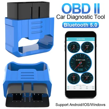 OBD2 Auto Kodo Bralnik Mini OBD II V018 ELM327 V2.2 Avto Diagnostiko Optičnega Bluetooth 5.0 Za Android/IOS Popravilo Opreme