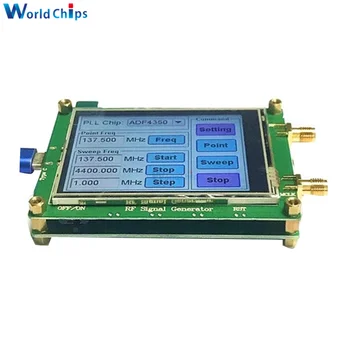 35-4400M ADF4350 ADF4351 RF Signala Vir Generator Val/ Točka Frekvenco, Valovno Zaslon na Dotik LCD Zaslon za Nadzor
