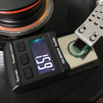 AABB-Strokovno Visoko Natančen Digitalni Gramofon Sile Obsega Merilnik Roko Obremenitev Meter LCD Osvetlitev ozadja 100 G/0.01 G za LP Vinil Zapis N