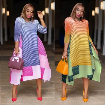 MD Elegantno Afriške Obleke Za Ženske do leta 2020 Trak Moda Obleko Plus Velikost Maxi Obleko Boubou Dashiki Haljo Obleko Africain Homme