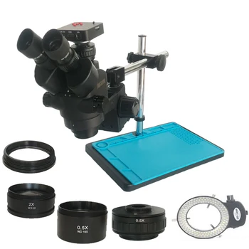 Simul-Osrednja 3,5 X-90X Trinocular Stereo Mikroskop 38MP 2K 1080P Digitalni USB Microscopie Kamera Za Nakit Telefon PCB Popravila