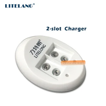 LITELONG 2-Vrata 9 Volt Li-Ionska Baterija Polnilec 9V brezplačna dostava