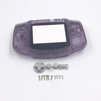E-hiši Silver/ Clear/ črna / Jasno, vijolična Barva Ohišje Lupino Kritje Primera zamenjava za Gameboy Advance za GBA igralne Konzole