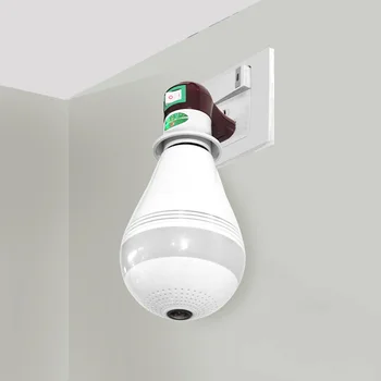 Žarnica Svetilka Wifi IP Kamera 960P/1080P Home Security Brezžična Kamera, Panoramski FishEye Podporo 360-Stopinjski Varnost in Zaščita
