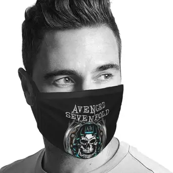 Avenged Sevenfold Band Proti Prahu za Večkratno uporabo DIY Masko Jamet Glasbeni Logotip Albumi Pevka Težkih Kovin N Roll Tour Pištolo Stroj