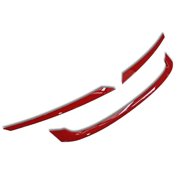 Rdeči Žar Rešetke Kritje Trim Dekoracijo Paster za Honda za Civic Type-R 2016-2018 PP Notranje zadeve Ornamenti Kritje Trim Bar