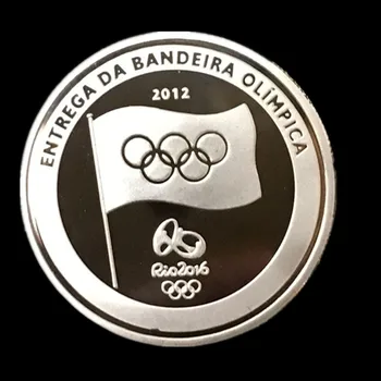 5 Kos Londona leta 2012 do leta 2016 šport Baklo primopredaji Rio Brazilija silver plated šport player 40 x 3 mm spominek dekoracijo kovanec