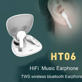 Lenovo HT06 Brezžične Bluetooth Slušalke za V uho Šport HiFi Stereo tws Slušalka Smart Prstnih Dotik Za Samsung Xiaomi Slušalke