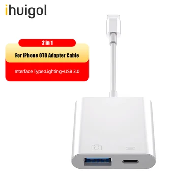 Ihuigol Za Apple OTG USB 3.0 Za iphone 11 Pro Max XR XS X 8 7 6 5 Plus IOS 13 Hitro Polnjenje, Sinhronizacijo U Flash Priključek