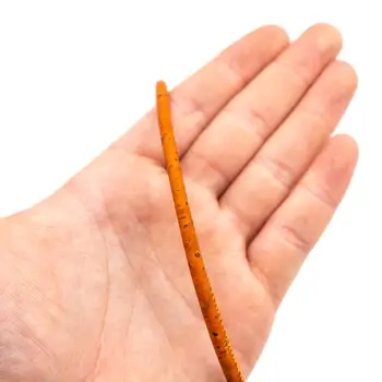 Oranžna Plute 5 mm krog plute kabel portugalske plute nakit dobave /Ugotovitve kabel veganska materiala Or-332