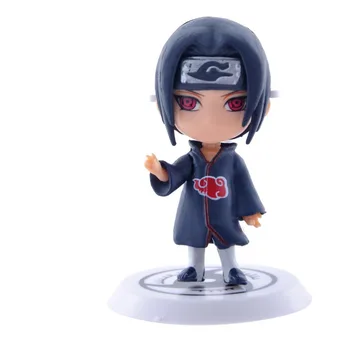 Anime Naruto 6 Stilov Naruto 8 cm Dejanje Slika Novo Sasuke Ninja Kakashi Model Igrača