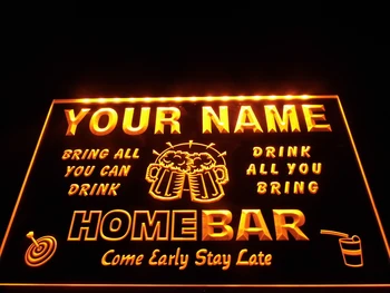 DZ057 - Osebno Ime po Meri Družino Doma Vrč Pivo Cheers Bar Pivo Neon Znak visi prijavite doma dekor obrti