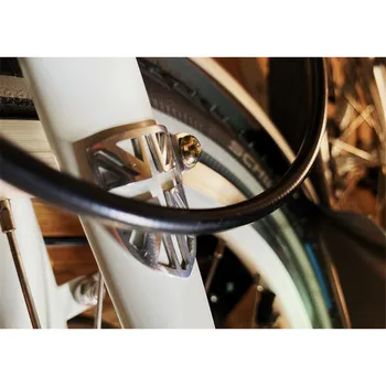Zložljivo kolo sprednje vilice zaščito za preprečevanje trenja zamašek za brompton kolo zavore zamaškom, zlata, srebrna, črna