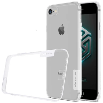 Za Apple iPhone 8 Ohišje za iPhone 7 Primeru Zajema NILLKIN Narave Pregleden Mehko TPU Zadnji Pokrovček Case za iPhone 8 7 Plus