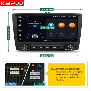 Kapud Android 10.0 Avto Radio, GPS Multimedia Player 9.6
