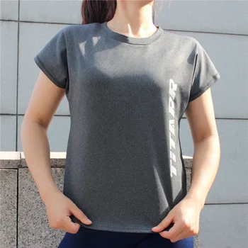 Vnazvnasi Ženske Quick Dry Športne Majice Elastična Joga T-Shirt Telovadnici Teče Vrhovi Kratek Rokav Tees Bluze, Majice, Kratke Majice