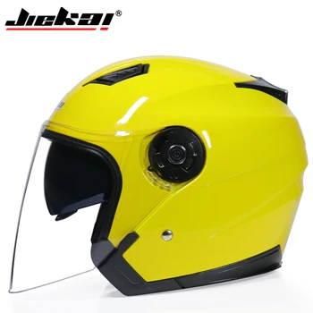 Čelada motoristična odprto obraz capacete par motocicleta cascos par moto dirke motociklističnega letnik čelade z dvojno objektiv JK-516