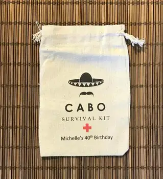 Cabo san lucas, mehika rojstni dan, poroko korist vrečke družico Bachelorette Mačka recovery Komplet za Preživetje stranke Sladkarije mošnje