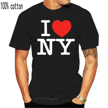 T Srajce Za moške I Love NY New York Tiskanih Srce New Visoke Kakovosti Majica Prilagojene T-Shirt XXXl