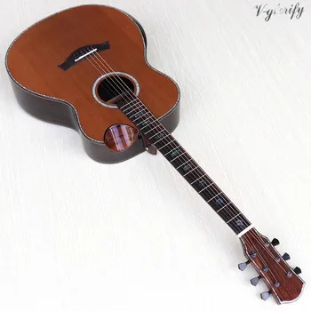 Visoke kakovosti polno lupini zavezujoče akustična električna kitara z EQ