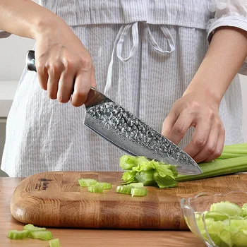 8 inch G10 ročaj 67 plasti Damask jekla kuhar nož glasno najboljše kuhinjski nož mesar nož kuhanje nož sashimi