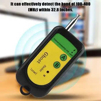 Signal Bug RF Detektor Fotoaparat GSM Brezžične Naprave Psi za Odkrivanje 100~2400Mhz 1,5 V Črni Mobilnega Telefona Signal za Odkrivanje Stroj
