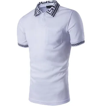 Poletna oblačila za moške novo navedene modni športni river moške priložnostne kratek rokav osebnost polo majica