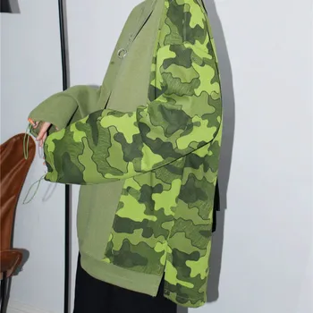 Hoodies, Womens Mozaik Harajuku Ulične Prikrivanje Nekaj Bf Svoboden Oversize Ženska Oblika Ženskih 2020 Jeseni Sweatshirts