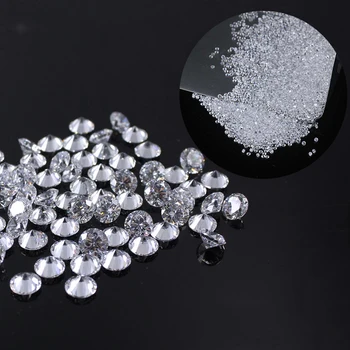 2.4 mm Svoboden moissanite FG Barve Lab Diamond o Okrogli rez Svoboden Kroglice za nakit, izdelava Skupaj 1.0 karat 20pcs