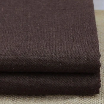 100 cm*140 cm naravno perilo material vrečke namizni prt zakka perilo tkanine navaden barvana kava, bombaž perilo materiala