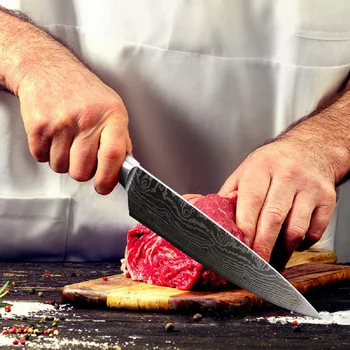 Kuhinjski Nož Professional Japonski Kuhar Nožev Iz Nerjavečega Jekla Polno Tang Mesa Cleaver Rastlinskih Slicer Nož
