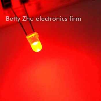 1000PCS/VELIKO LED-light-emitting diode 3 MM krog megle lase, rdeče svetlobe