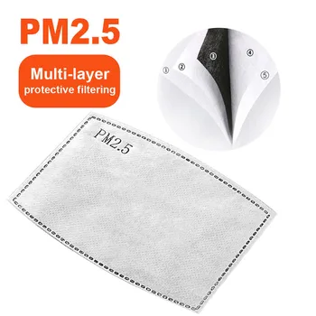 Dihanje PM2.5 Filtrirni Papir Anti Meglica Usta Masko Proti Prahu Masko Non-woven oglje Masko Filter 24h Shiping