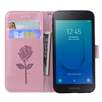 Bling Flip Usnjena torbica za Samsung Galaxy J2 Jedro 2020 5.0 palčni J260 Kritje J2 Jedro SM-J260F Denarnice Odbijača za Samsung J2Core