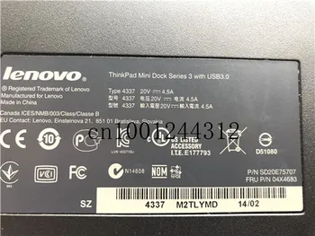 Prvotni dock za Lenovo ThinkPad Mini Dock Series 3 with USB3.0 FRU SD20E75707 04Y2072 04X4683 Tip 4337 W/O adapter