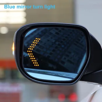 Modra Ogledalo Avto Stranska Ogledala Glare Dokaz Ogledalo LED Vključite Signal Ogrevano Za Peugeot 3008/308/408/508 Citroen C4 C5 C-QURTRE