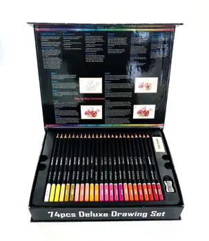 72 strokovno lapis barvne svinčnike olja, barve, nastavite svinčniki za chilren risanje barvice