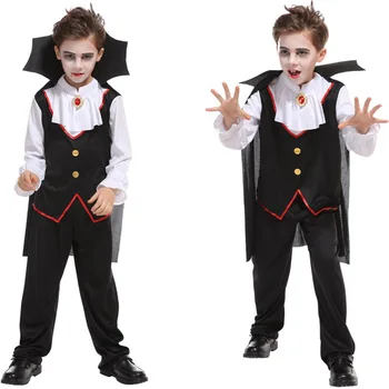 Božič Karneval Halloween Maškarada Vampir Kostum za Otroke Fantje Plemeniti Duha Princ pustna Otrok, Cosplay Oblačila