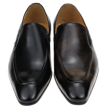 Povsem ročno izdelani Pristen Krava Usnje za čevlje moške loafer sapato socialne formalno poročni čevlji človek obleko urad loafers 39-46 kodo