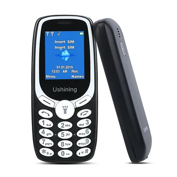 Pay as You Go Odklenjena Preprost Mobilni Telefon za Starejše,GSM SIM 2G Brezplačno Osnovno Mobilnih Telefonov,Lahki&Trajne (Black)