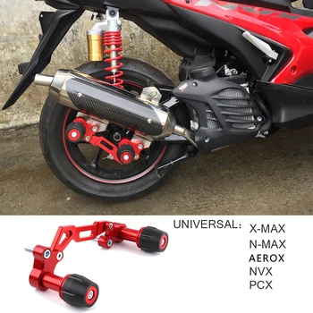 Motorno kolo Izpušne Cevi, Drsnikov, ki Spadajo Zaščita Proti padcu protector Za Yamaha NVX Aerox NMAX 155 XMAX 300 Honda PCX 150