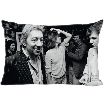 Lepo Serge Gainsbourg Blazino Kritje Spalnica Home Office Dekorativne Prevleke Pravokotnik Zadrgo Blazino primerih Saten Tkanine Ne Zbledi