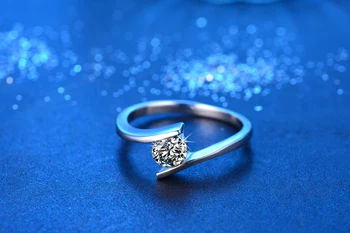 Nov prihod visoke kakovosti super sijoče kubičnih cirkonij 925 sterling srebro ženske'finger prstani, nakit, darilo debelo padec ladijskega prometa