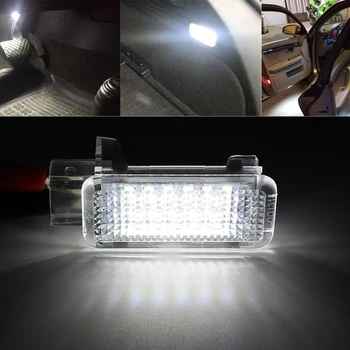 12V 6500K Bel Avto LED z Dovoljenjem Vrata Projektor Luč za Audi A3/A4/A6/VW/Skoda Stopala Gnezdo Luči Led Trunk Prtljage Lučka Lučka