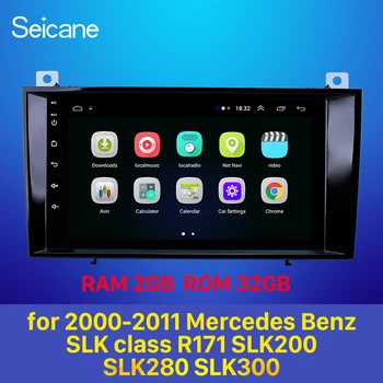 Seicane Android 8.1 Avto Radio Enota Predvajalnik, GPS navigacija Stereo za 2000-2011 Mercedes Benz SLK razred R171 SLK200 SLK280 SLK300