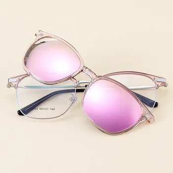 Cubojue Magnetni Polarizirana sončna Očala Moški Ženske Posnetek na Leče Očala Fit Nad Očala Okvir 145mm Širok Obraz Kratkovidnost Vožnje