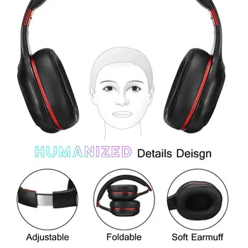 Slušalke Predvajalnik, bluetooth 4.1 Glasbe, Gaming Slušalke LED Osvetlitev Športnih Brezžične Slušalke Z Mikrofonom za PC Mobilne naprave za prostoročno telefoniranje,