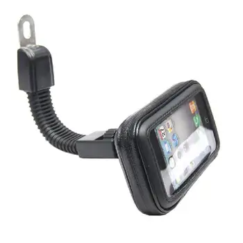Motorno kolo Telefon GPS Držalo, Stojalo Gori z Vodo Odpornost na Zadrgo Primeru Vzvratno Ogledalo držalo za iPhone 8, XS,Galaxy S9