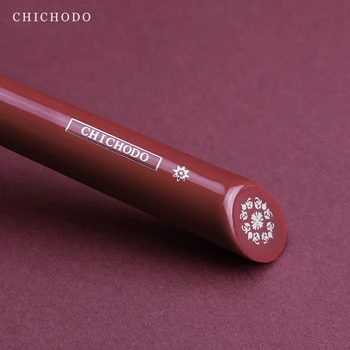 CHICHODO ličila ščetke-Razkošno Rdeče Rose serije-visoka kakovost siva podgana&konjske žime mešanje krtačo-kozmetični orodje-naravne lase, da